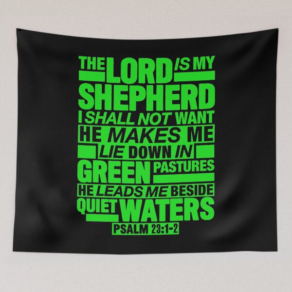 Item preview, Psalm 23:1-2 The Lord Is My Shepherd designed and sold by plushism.
