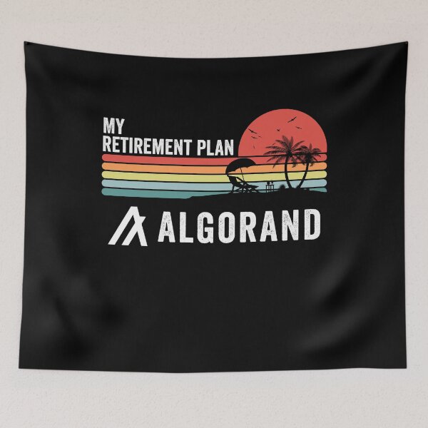 Item preview, Vintage Algorand Coin ALGO Crypto My Retirement Plan Cryptocurrency Blockchain Wallet designed and sold by EmmaRichardso.
