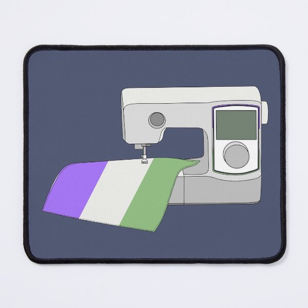 Item preview, Sewing Machine (Genderqueer Pride Flag) designed and sold by nklange240.