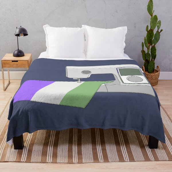Item preview, Sewing Machine (Genderqueer Pride Flag) designed and sold by nklange240.