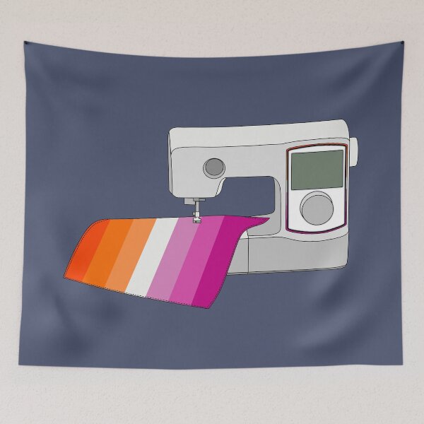Item preview, Sewing Machine (Lesbian Pride Flag) designed and sold by nklange240.