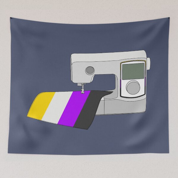 Item preview, Sewing Machine (Nonbinary Pride Flag) designed and sold by nklange240.