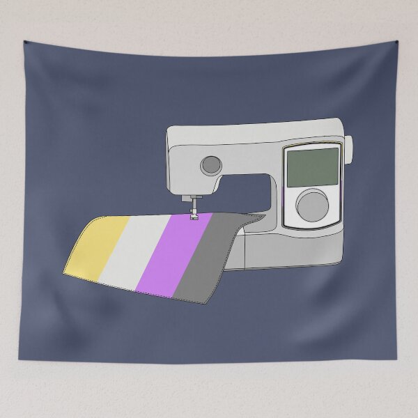 Item preview, Sewing Machine (Pastel Nonbinary Pride Flag) designed and sold by nklange240.