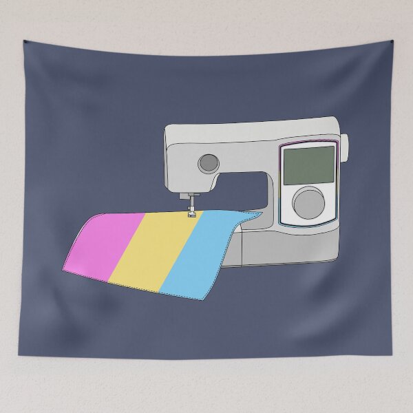 Item preview, Sewing Machine (Pastel Pansexual Pride Flag) designed and sold by nklange240.