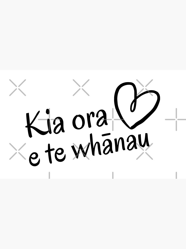 "Kia ora e te whānau" Poster by CreateShape Redbubble