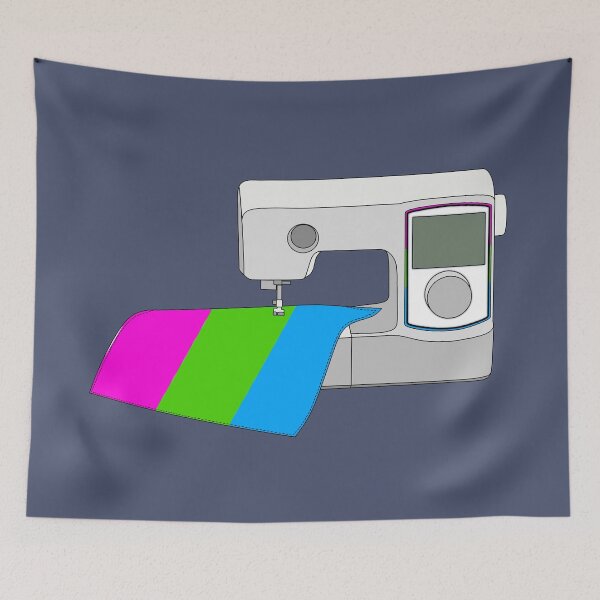 Item preview, Sewing Machine (Polysexual Pride Flag) designed and sold by nklange240.
