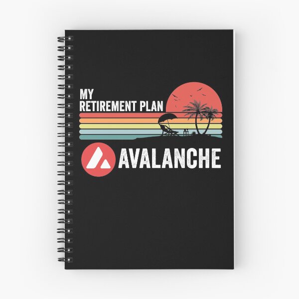Item preview, Vintage Avalanche Coin AVAX Crypto My Retirement Plan Cryptocurrency Blockchain Wallet designed and sold by EmmaRichardso.