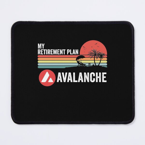Item preview, Vintage Avalanche Coin AVAX Crypto My Retirement Plan Cryptocurrency Blockchain Wallet designed and sold by EmmaRichardso.