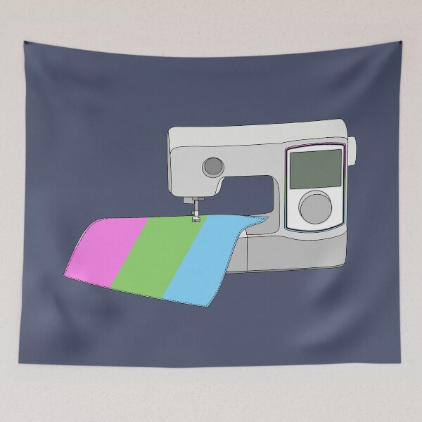 Item preview, Sewing Machine (Pastel Polysexual Pride Flag) designed and sold by nklange240.