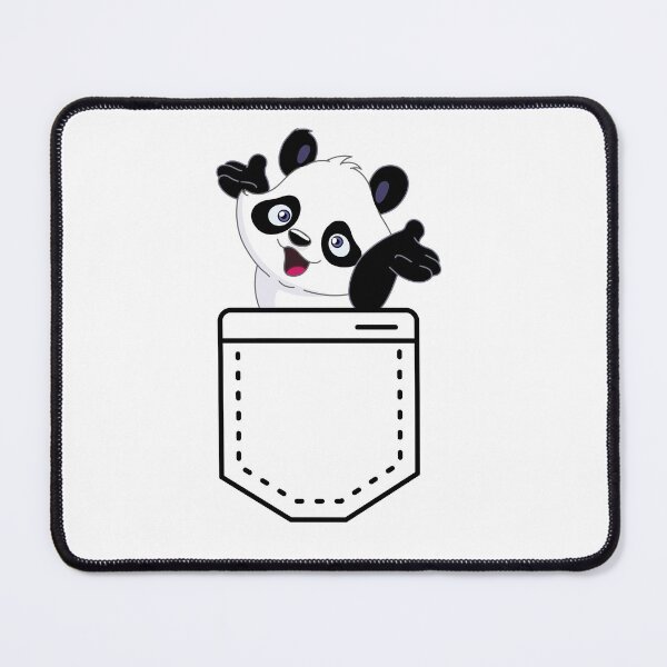 Item preview, panda in pocket, pocket, panda lovers, panda, grizzly, kawaii panda designed and sold by helkav.