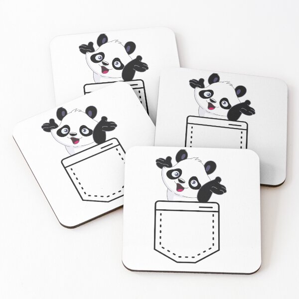 Item preview, panda in pocket, pocket, panda lovers, panda, grizzly, kawaii panda designed and sold by helkav.