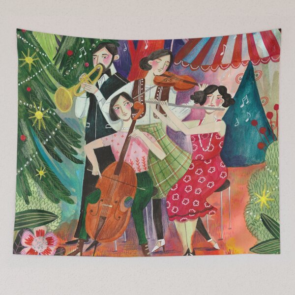 Item preview, Christmas circus music in the forest designed and sold by Caroline Bonne Müller.