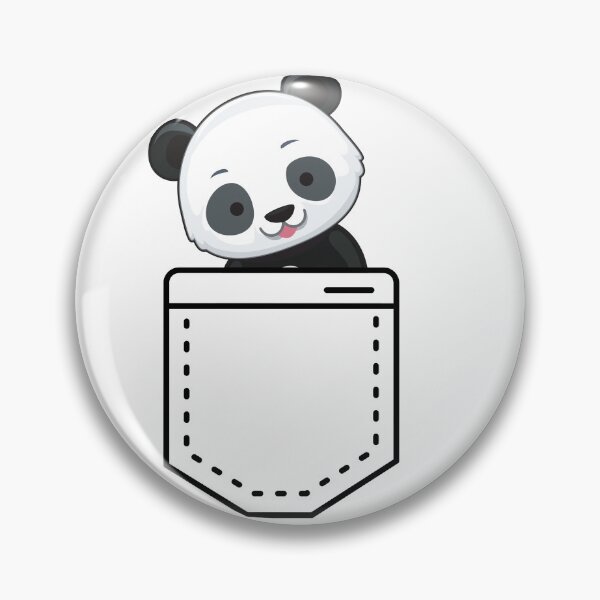 Item preview, panda in pocket, pocket, panda lovers, panda, grizzly, kawaii panda designed and sold by helkav.