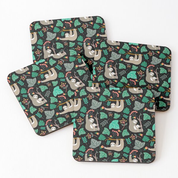 Item preview, Sloth Mom And Baby Jungle Palm Trees  designed and sold by HauckClothing.