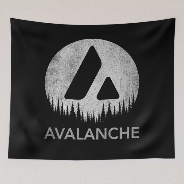 Item preview, Vintage Avalanche Coin AVAX Crypto To The Moon Cryptocurrency Blockchain Wallet designed and sold by EmmaRichardso.
