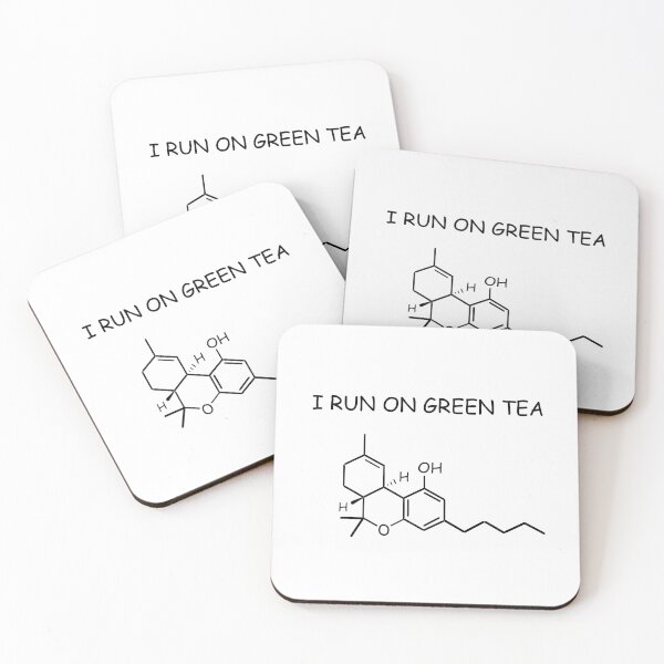 Item preview, I Run On Green Tea -THC designed and sold by comicwithout.