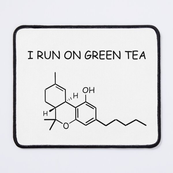 Item preview, I Run On Green Tea -THC designed and sold by comicwithout.