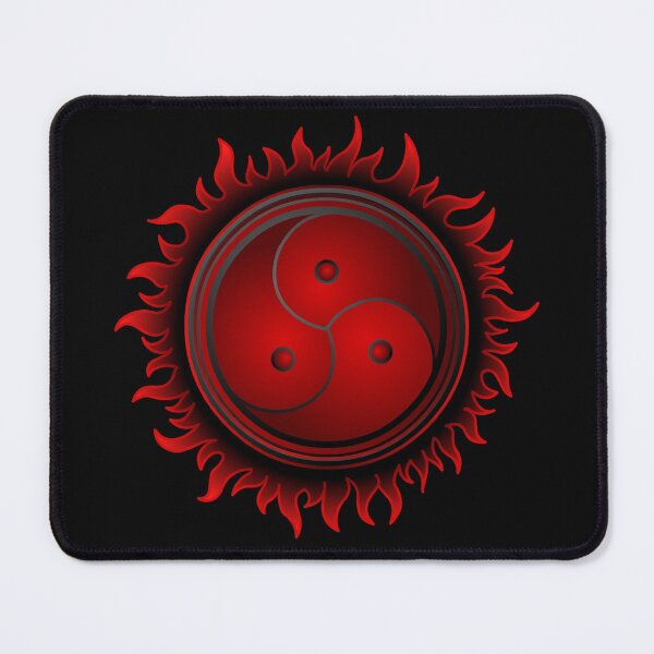 Item preview, Symbol  BDSM, solar crown. Color drawing on a black background. Template for erotic content. designed and sold by YanaZvereva.
