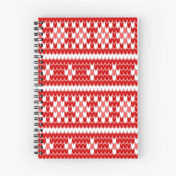Item preview, Red and White Xmas Winter Pattern - Knit Vector Design designed and sold by EviCreates.