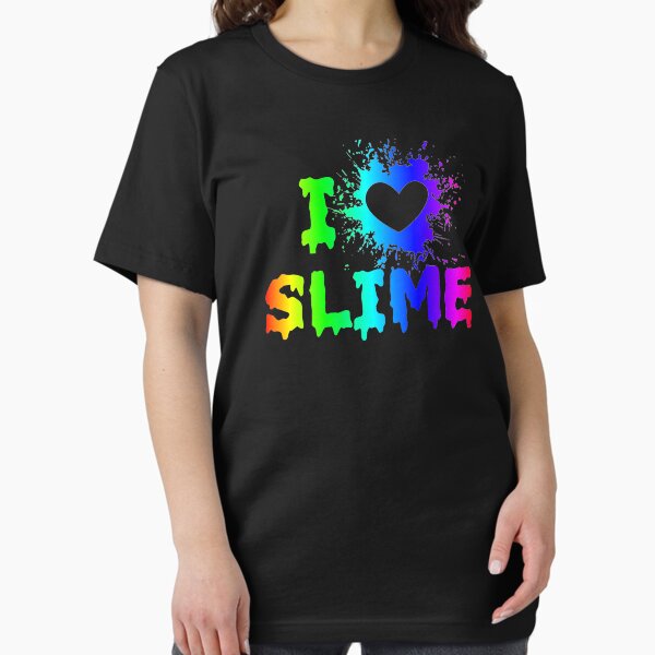 I Love Slime Funny Rainbow Bright Heart Craft Splat T Shirt I Love Slime Funny Rainbow Bright Heart Craft Splat T Shirt