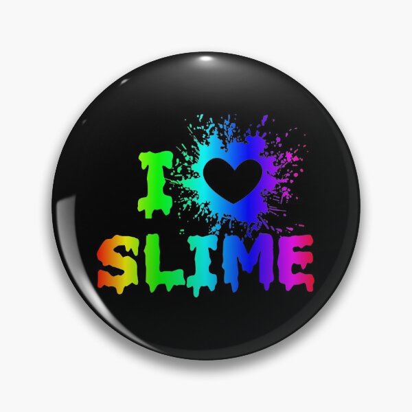 Item preview, I Love Slime Funny Rainbow Bright Heart Craft Splat design designed and sold by TopRatedDesigns.