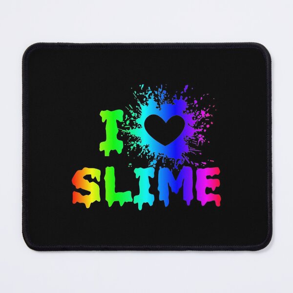 Item preview, I Love Slime Funny Rainbow Bright Heart Craft Splat design designed and sold by TopRatedDesigns.