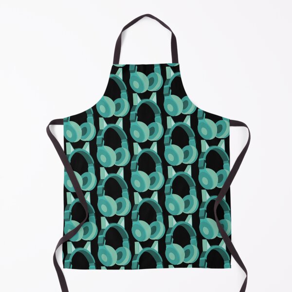 Item preview, Blue Green Cat Ears Headphones designed and sold by BRU Design.