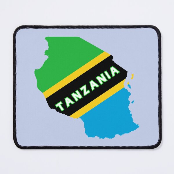 Tanzania flag and map Mouse Pad