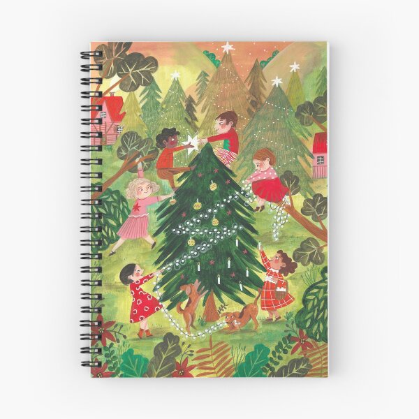 Artikelvorschau, Weihnachtsbaum und Kinder schmücken entworfen und verkauft von Caroline Bonne Müller.