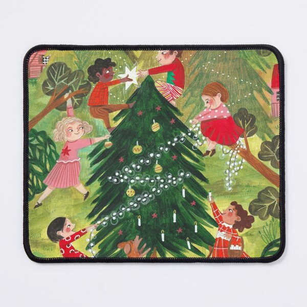 Item preview, Decorating Christmas tree and children  designed and sold by Caroline Bonne Müller.