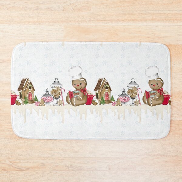 Item preview, Cute Xmas Gingerbread Man Chef Cookies Biscuits Jar Gingerbread Man Christmas Gift Christmas Candy Cane Gingerbread Cookies Biscuits designed and sold by CreativeBu.