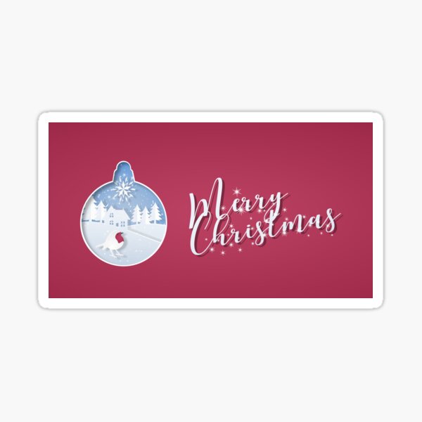 Festive Scene Sticker