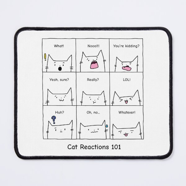 Item preview, Cat Reactions 101 - A Guide to cat facial expressions designed and sold by STUDIO-72.