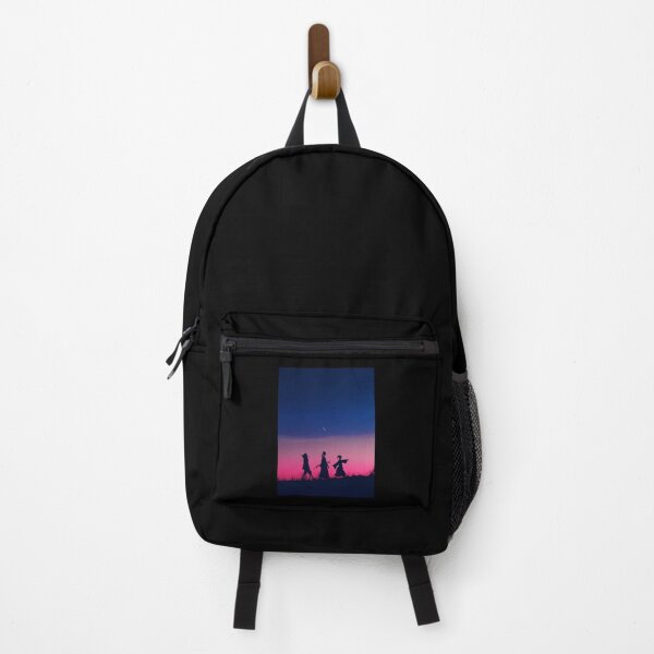 Item preview, Walking tonight pink sky anime poster designed and sold by KampBrandon.