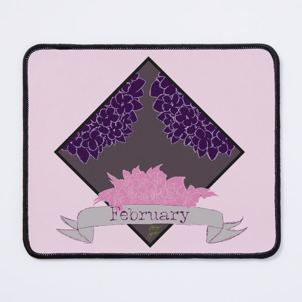 Item preview, February - Violet and Primrose designed and sold by CalligraphyL.