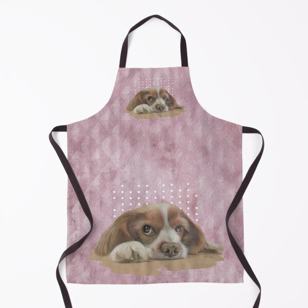 Item preview, Cavalier King Charles Spaniel Pup [textured] designed and sold by Carina Parry Studios.