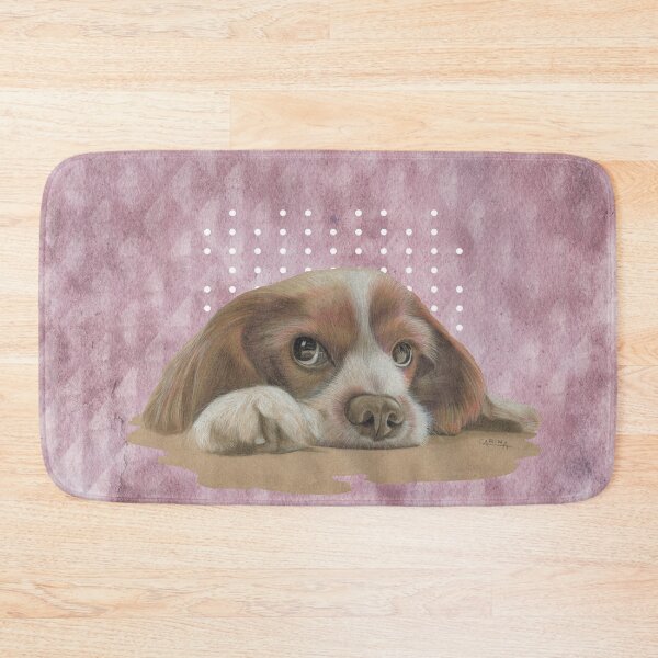 Item preview, Cavalier King Charles Spaniel Pup [textured] designed and sold by Carina Parry Studios.