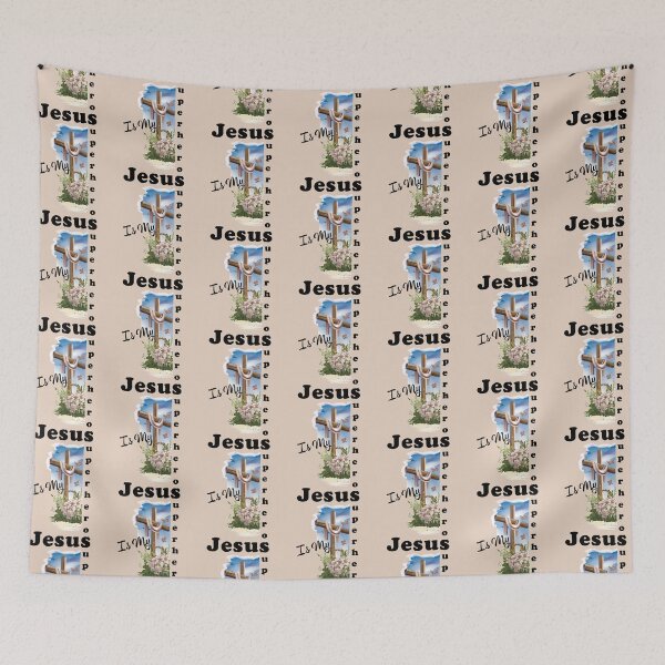 Item preview, I Love Jesus is my Superhero     designed and sold by Barbarathyler.