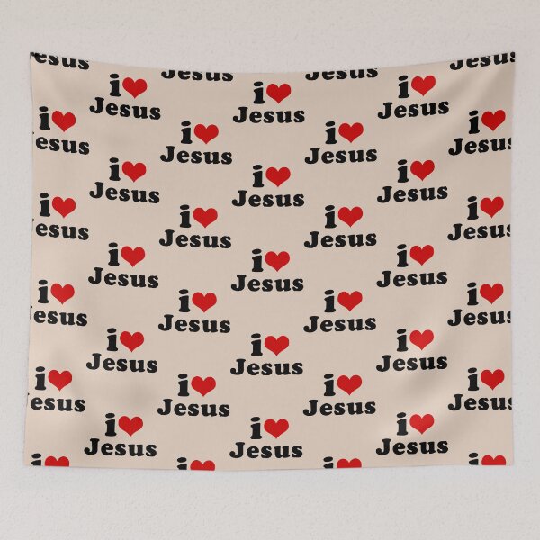 Item preview, I Love Jesus is my Superhero    designed and sold by Barbarathyler.