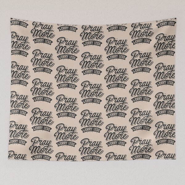 Item preview, Pray More Worry Less designed and sold by Barbarathyler.
