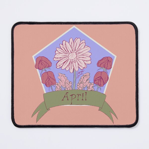 Item preview, April - Sweet Peas and Daisy designed and sold by CalligraphyL.