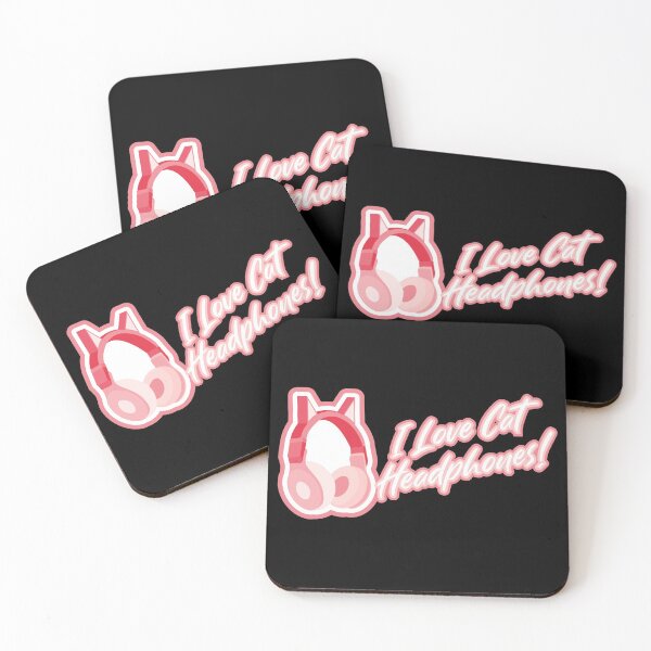 Item preview, I love cat ear headphones! - Pink designed and sold by BRU Design.