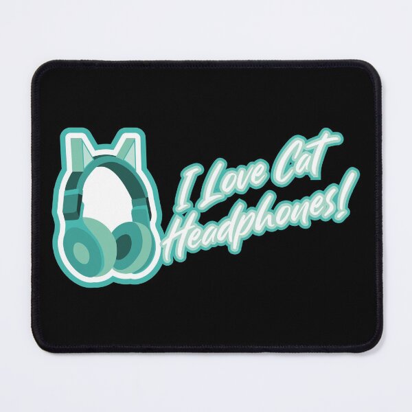 Item preview, I love cat ear headphones! - Blue Green designed and sold by BRU Design.