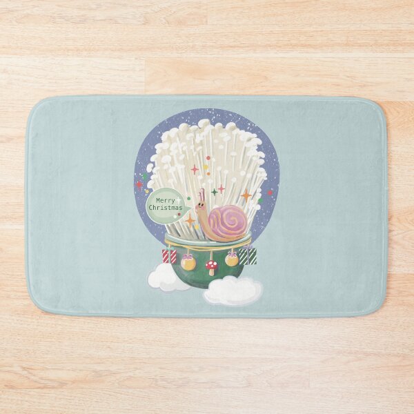 Item preview, merry cluckmas mushroom and snail designed and sold by Yunipop.