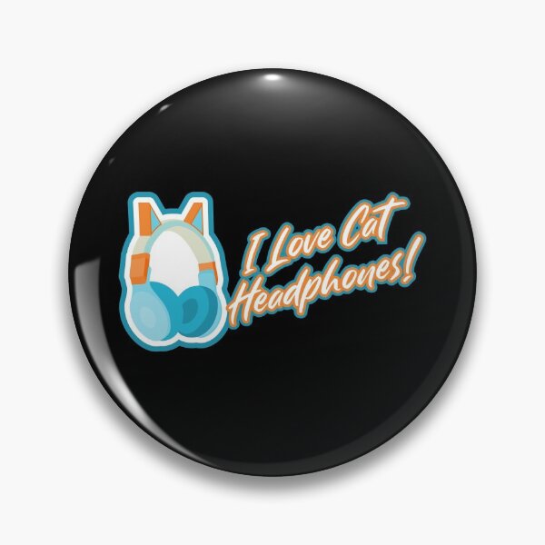 Item preview, I love cat ear headphones! - Blue and Orange designed and sold by BRU Design.