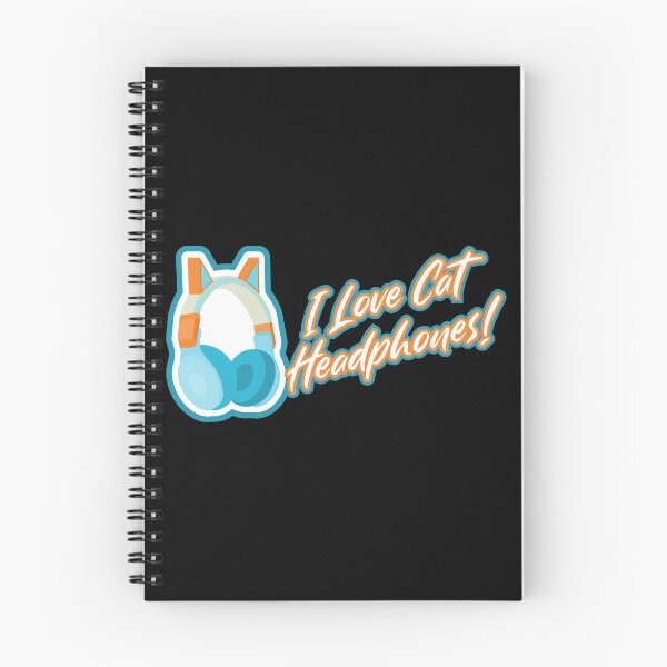 Item preview, I love cat ear headphones! - Blue and Orange designed and sold by BRU Design.