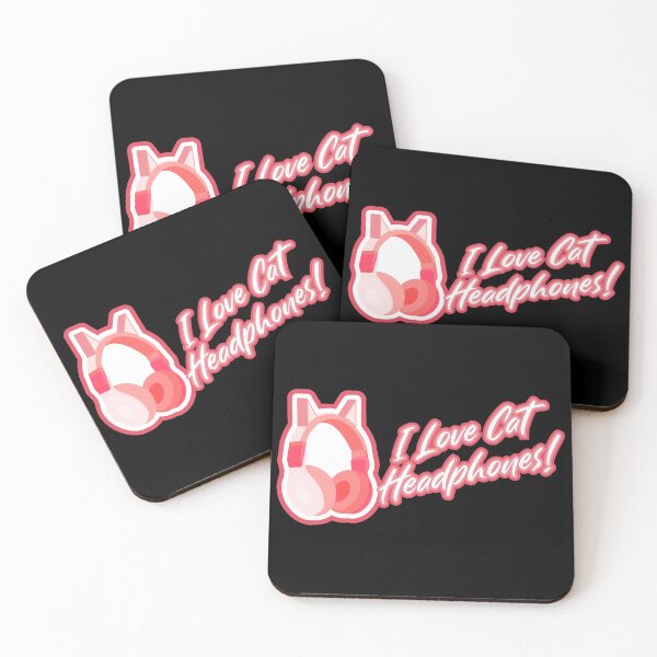 Item preview, I love cat ear headphones! - Pink designed and sold by BRU Design.