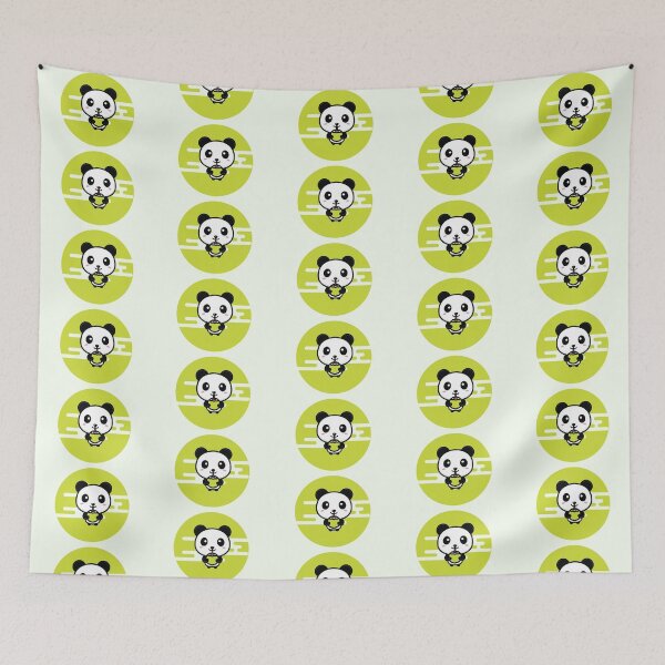 Item preview, Kawaii Panda Eating Drinking Cute Blushing Animals designed and sold by Simplyy  Unique.