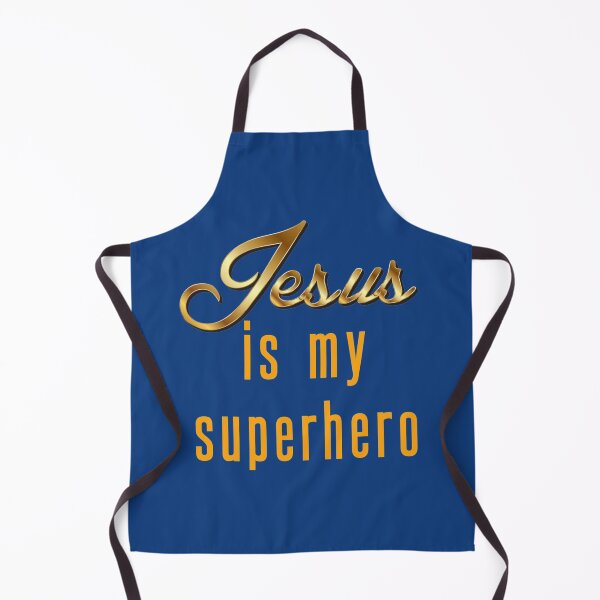 Artikelvorschau, Jesus ist mein Superheld im gold-orange bedruckten T-Shirt entworfen und verkauft von Barbarathyler.