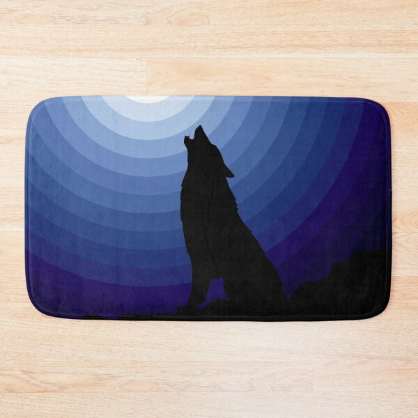 Item preview, Wolf Howling At The Moon Silhouette designed and sold by STUDIO-72.